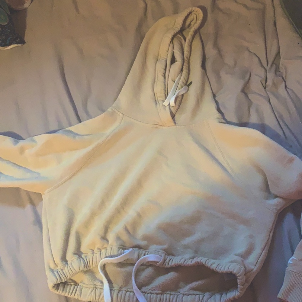 cropped holister hoodie